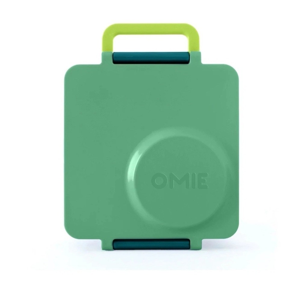 OmieBox Bento Lunch Box Kids Teal Green 3 Compartment Insulated Container